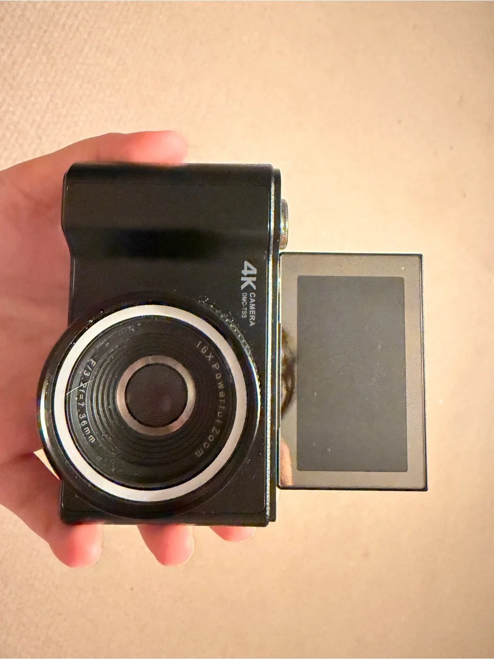 Black 4K Digital Camera - Compact Photo & Video